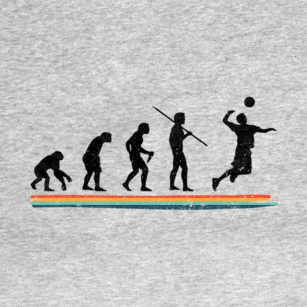 Evolution Volleyball Funny Vintage by jadolomadolo